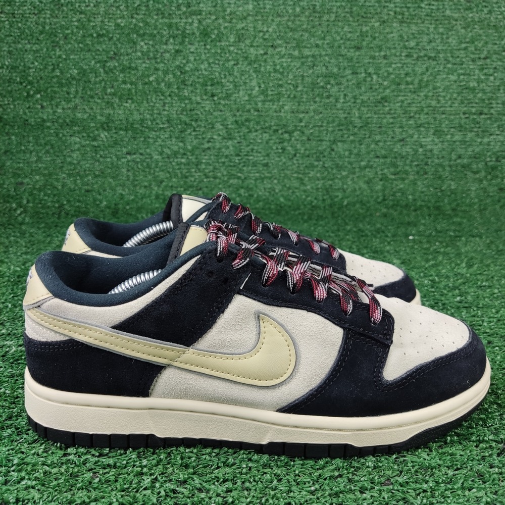Nike Sneakers Womens 7.5 Phantom Black‎ Dunk Low DV3054-001 Suede Low Top Shoes
